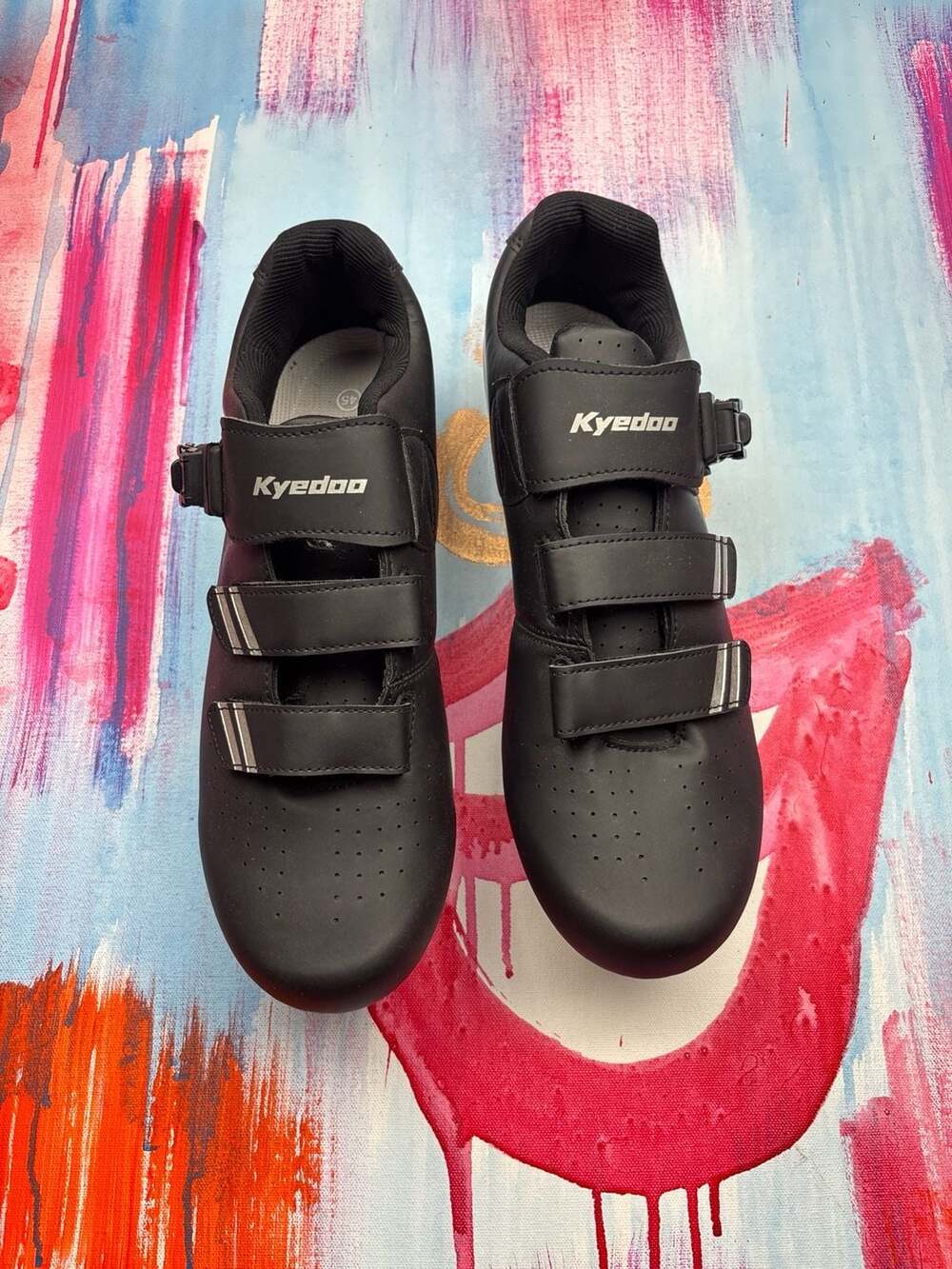 Kyedoo Men's Road Cycling Shoes with Buckle and Strap Closure